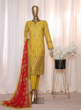 Anmol By HZ Textile Chikankari Embroidered Lawn 3 Piece Unstitched Suit HZ24AV2 ACE-23466